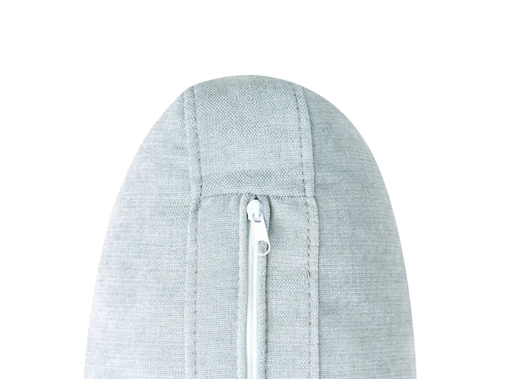 Sofa 4 Seater Faux Linen Light Blue Azori