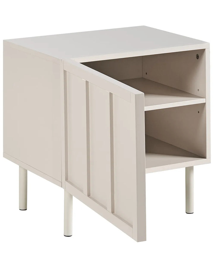 Bedside Table Light Beige Gershwin