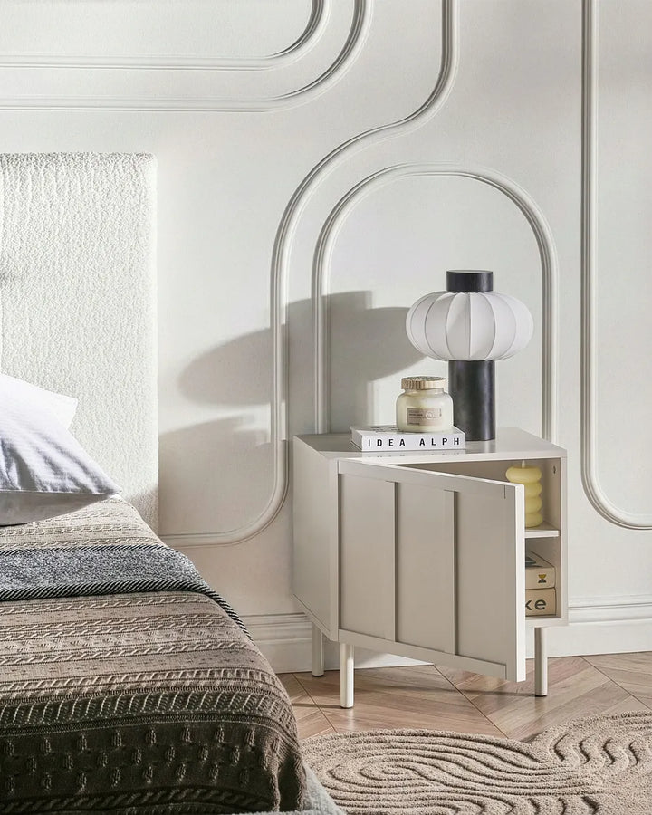 Bedside Table Light Beige Gershwin