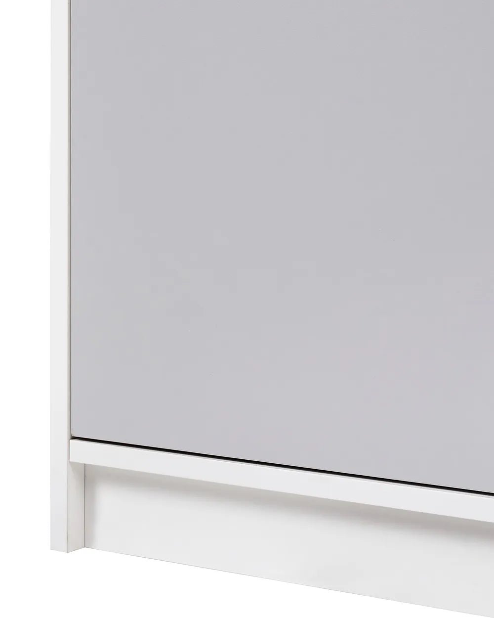 4 Door Bookcase Grey/ White Paxton