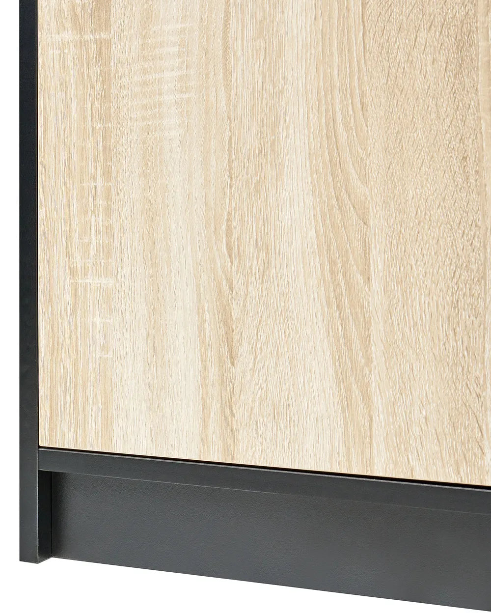 4 Door Bookcase Brown/ Black Paxton