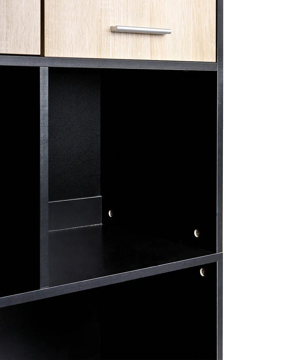 4 Door Bookcase Brown/ Black Paxton