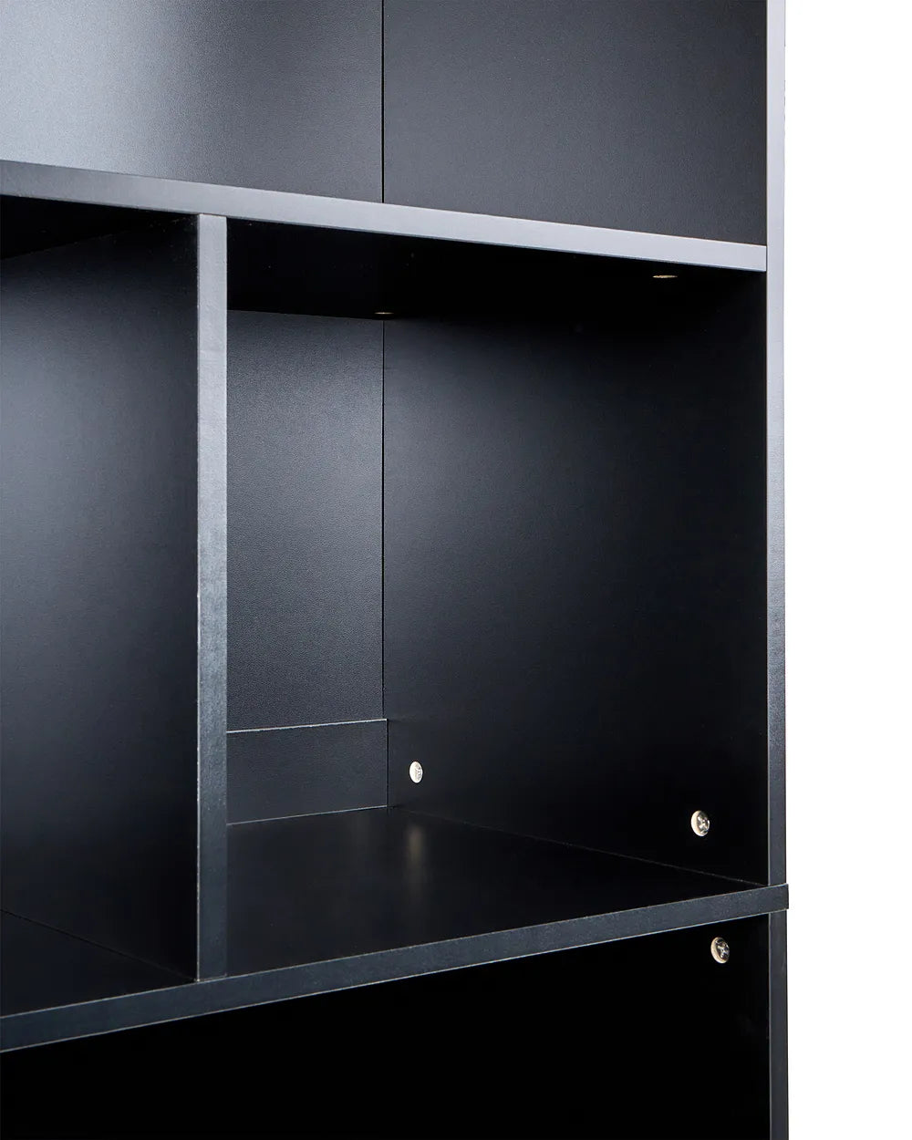 2 Door Bookcase Brown/ Black Paxton
