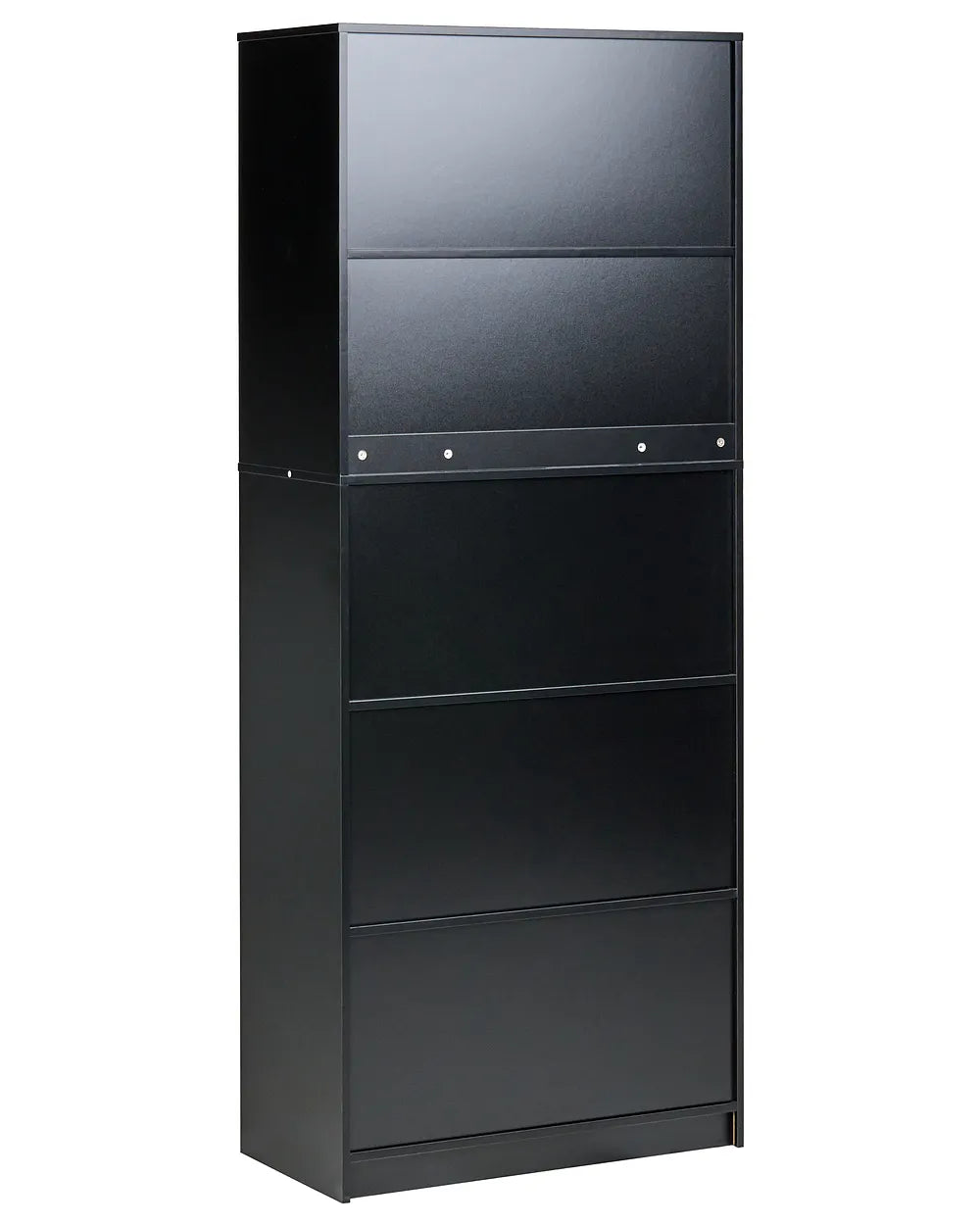 2 Door Bookcase Brown/ Black Paxton