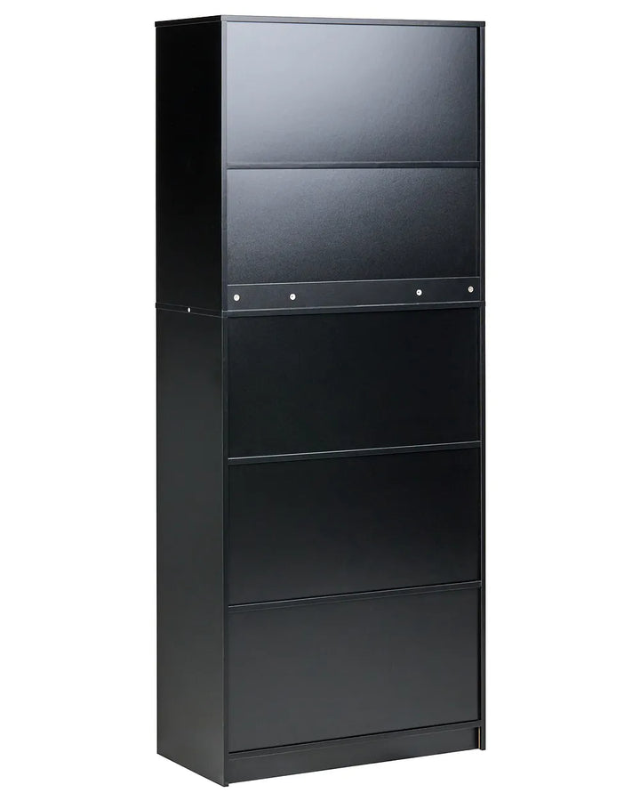 2 Door Bookcase Brown/ Black Paxton