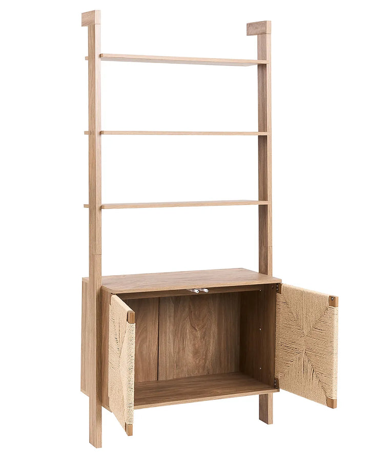 Bookcase 181 cm Light Brown Ada