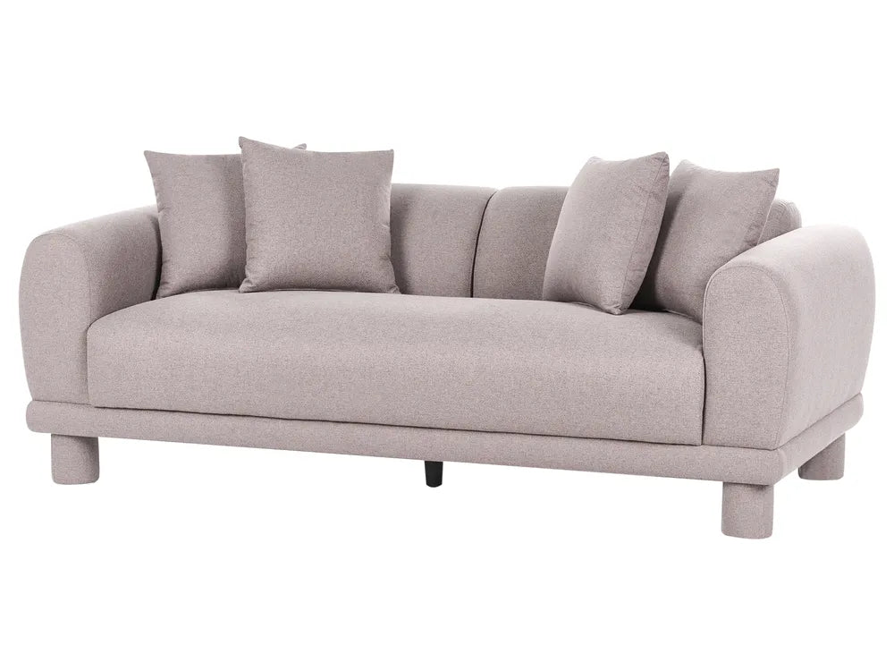 Sofa 3 Seater Fabric Taupe Dawsey