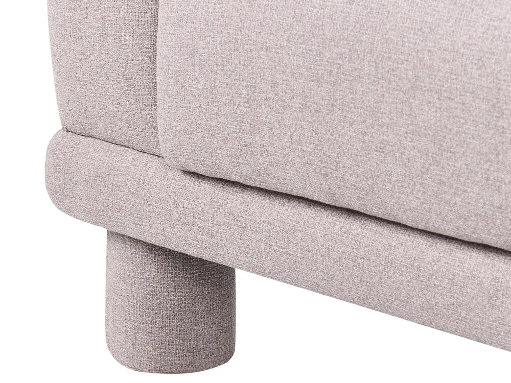 Sofa 3 Seater Fabric Taupe Dawsey
