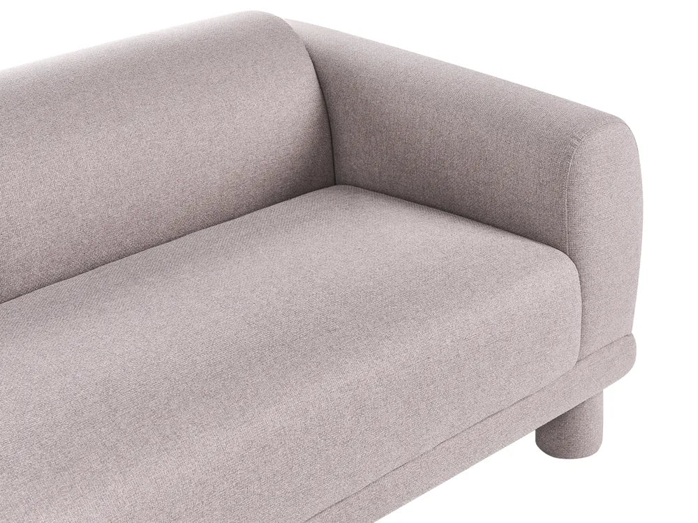 Sofa 3 Seater Fabric Taupe Dawsey