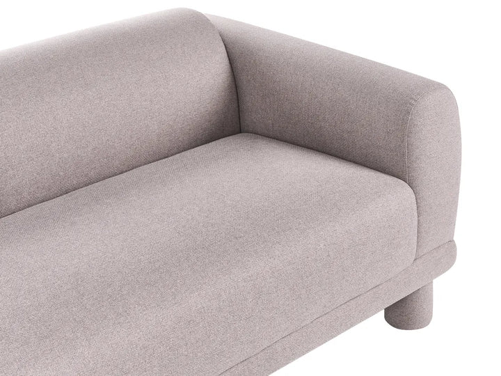 Sofa 3 Seater Fabric Taupe Dawsey