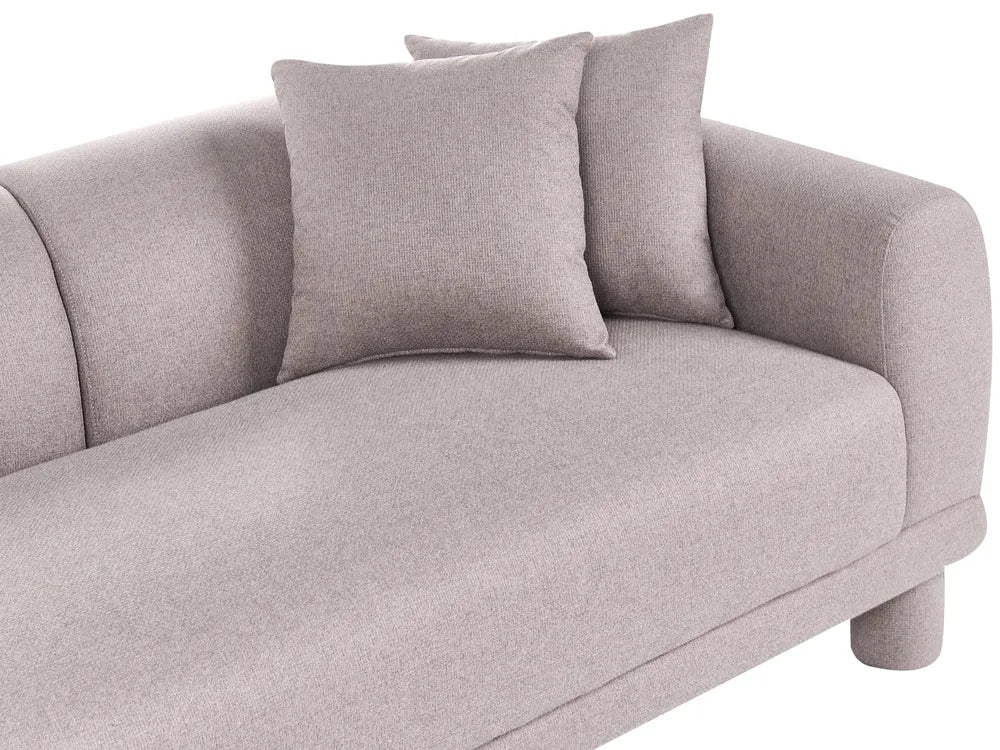Sofa 3 Seater Fabric Taupe Dawsey