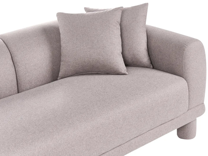 Sofa 3 Seater Fabric Taupe Dawsey