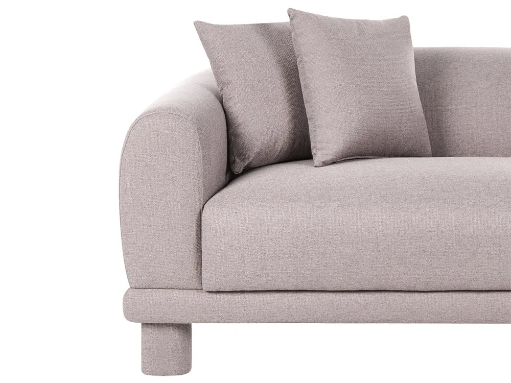 Sofa 3 Seater Fabric Taupe Dawsey