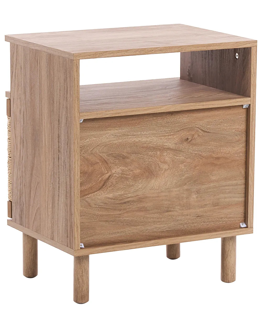 Bedside Table Light Brown Ada