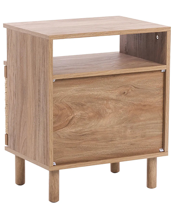 Bedside Table Light Brown Ada