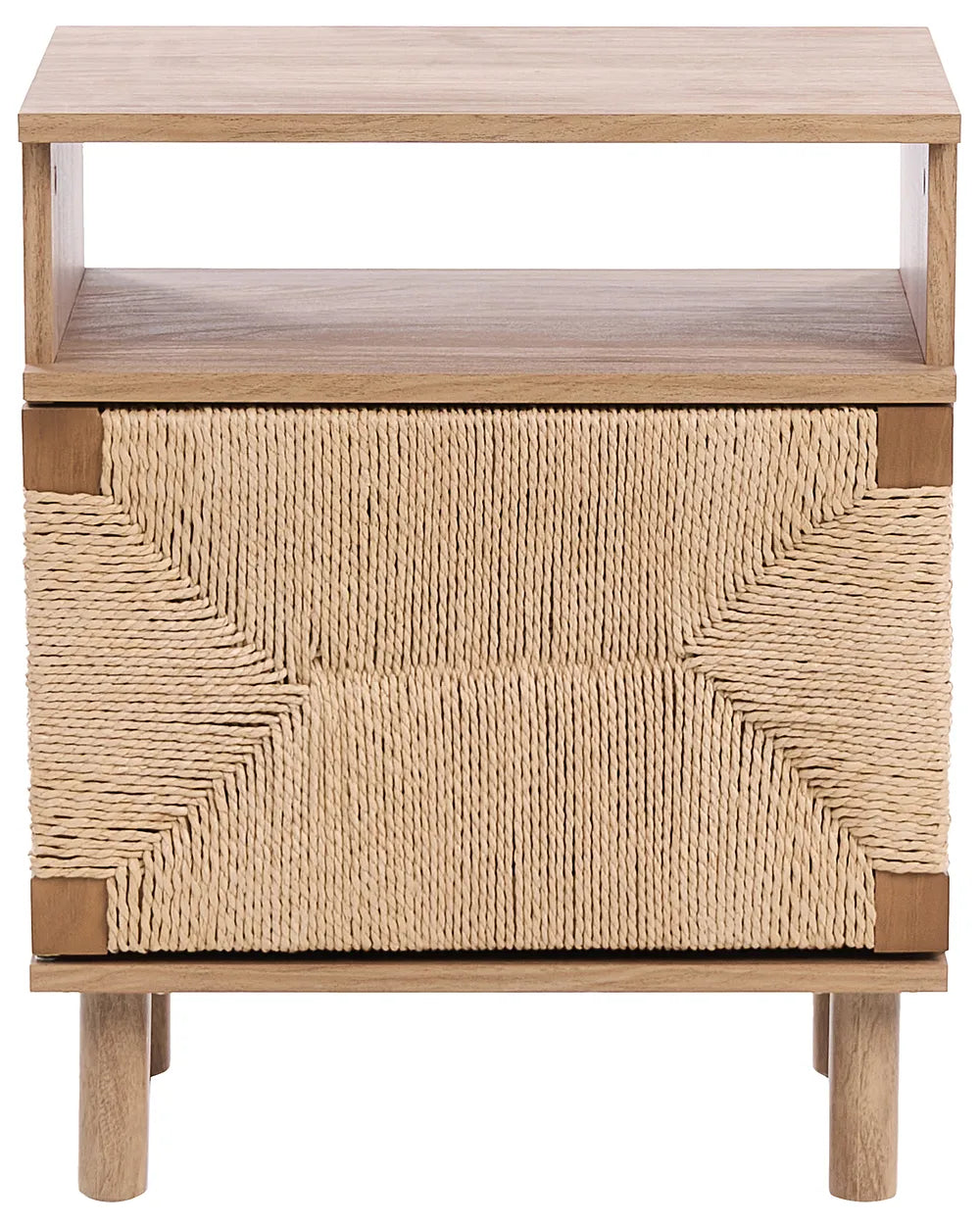 Bedside Table Light Brown Ada