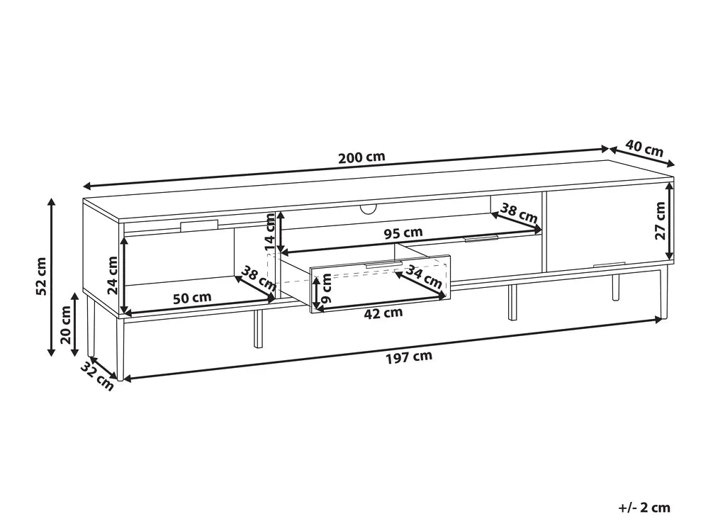 TV Stand White Lysiane