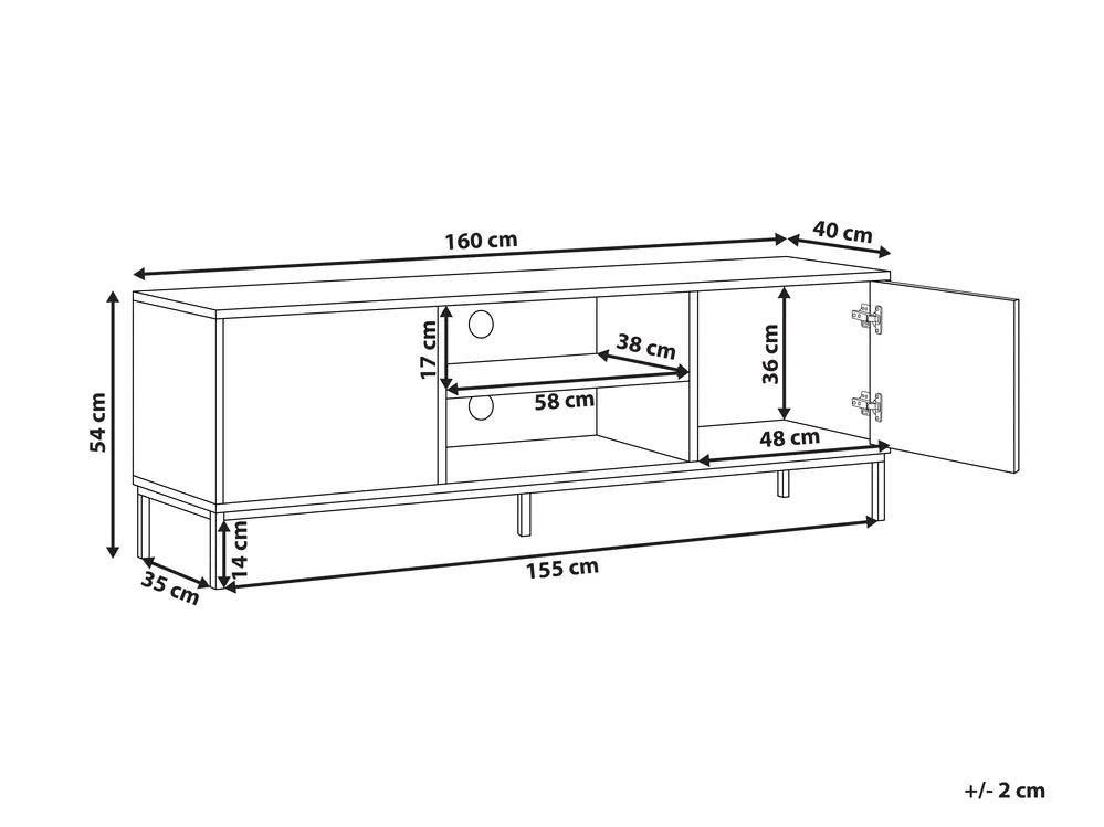 TV Stand Dark Brown Eisenman