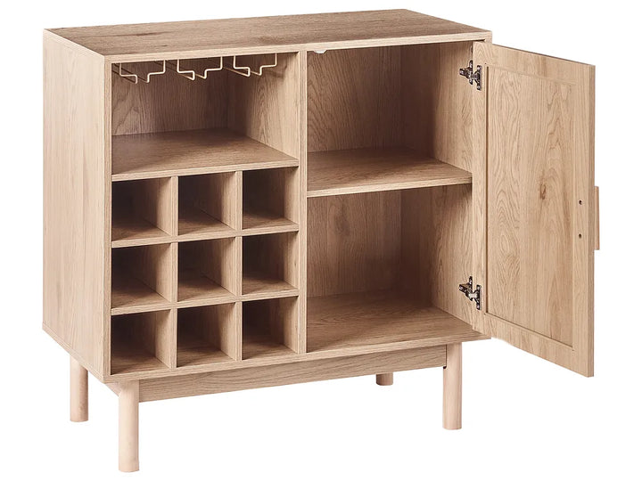 Wine Cabinet Light Brown Tayani