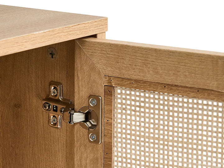 TV Stand Rattan Light Brown Gravina