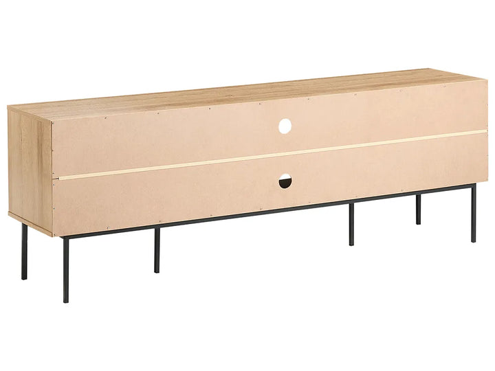 TV Stand Rattan Light Brown Gravina