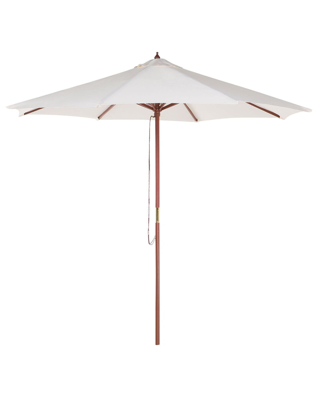 Agello Garden Dining Set 4 Seater with Parasol Acacia Wood Brown