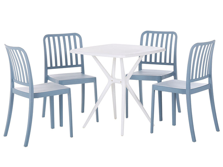 Sersale Garden Dining Set 4 Seater Blue