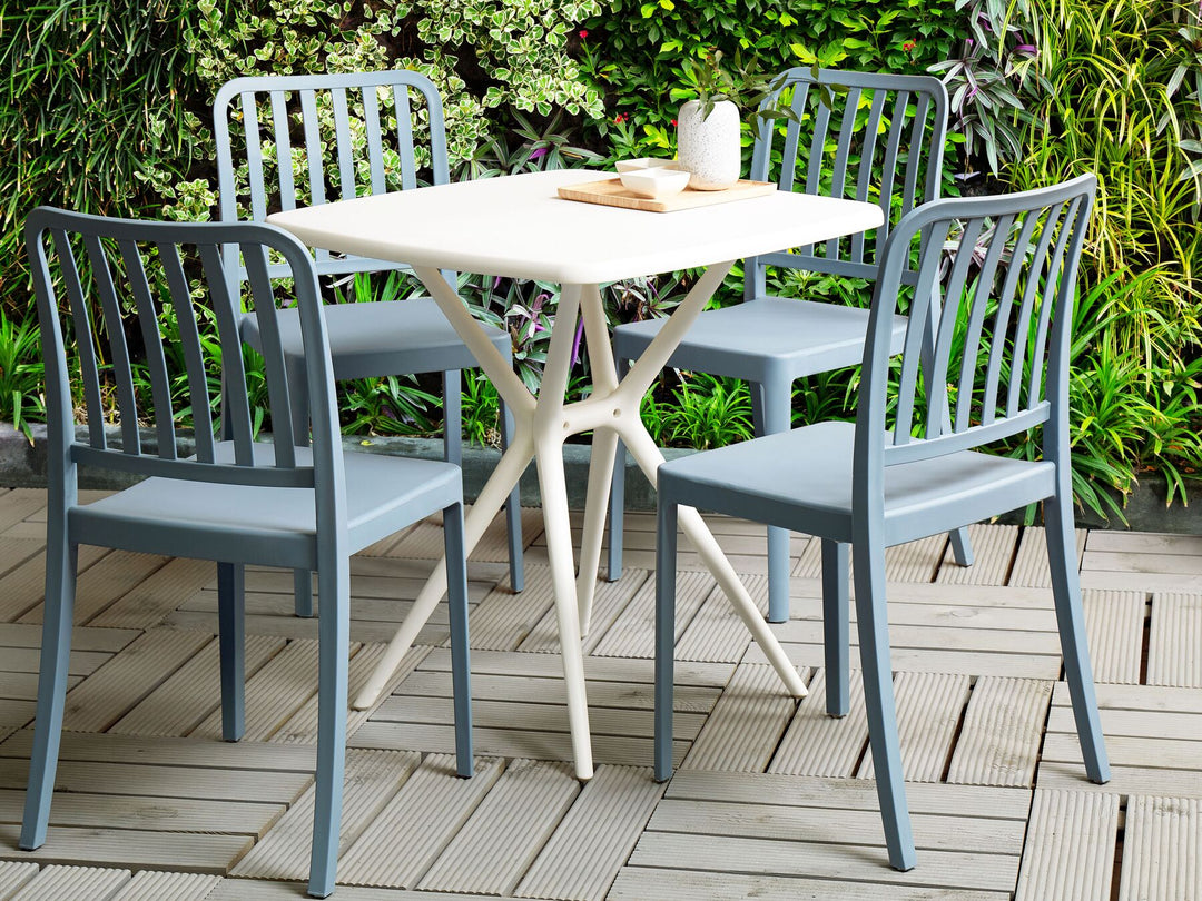 Sersale Garden Dining Set 4 Seater Blue
