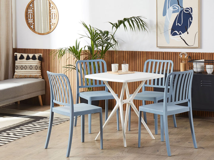 Sersale Garden Dining Set 4 Seater Blue
