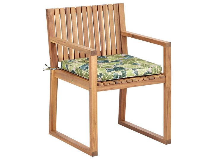 Sassari II Garden Dining Set 8 Seater with Cushions Certified Acacia Wood Green