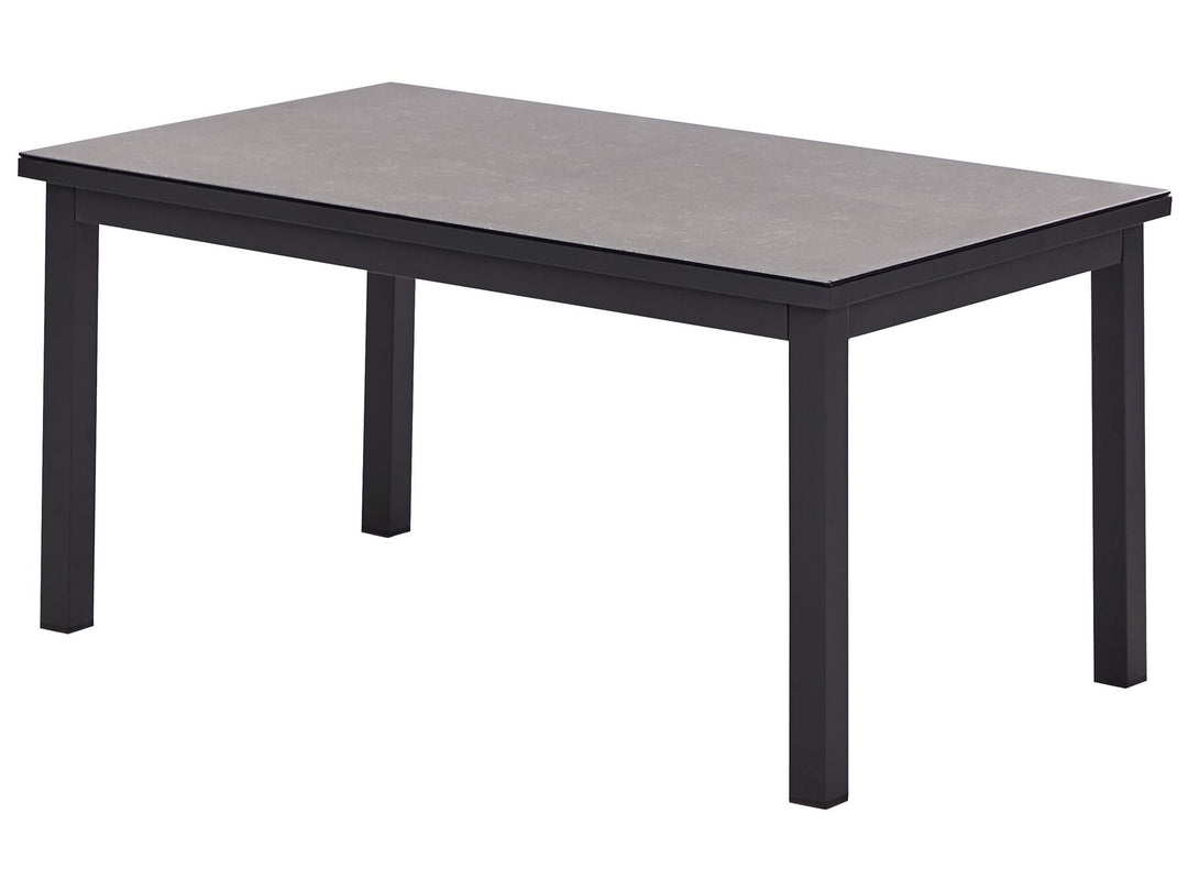 Messina Garden Corner Sofa with Table 5 Seater Left Hand Metal Green