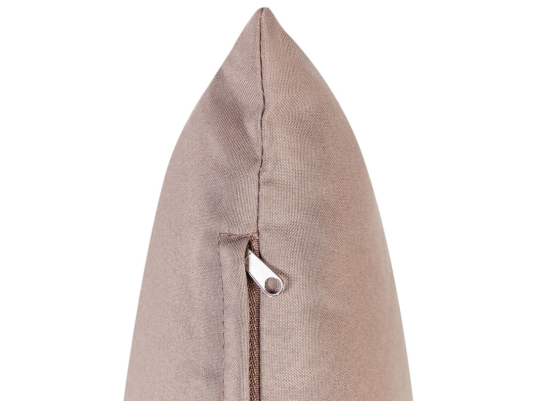 Cerreto Garden Lounge Set with Table 5 Seater Bamboo Wood Taupe