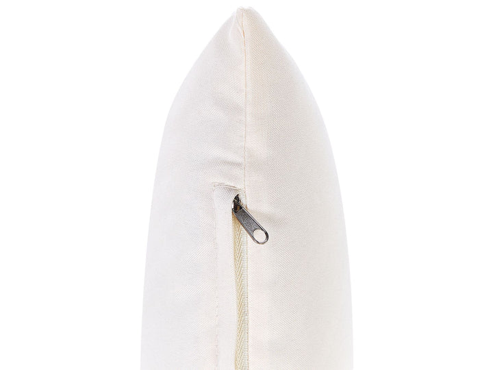 Cerreto Garden Corner Sofa with Table 4 Seater Left Hand Bamboo Wood Off-White