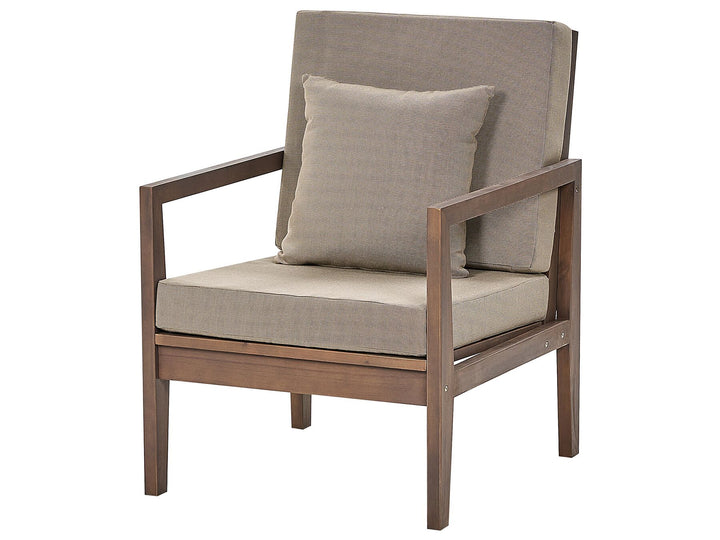 Pataja Garden Lounge Set with Table 7 Seater Acacia Wood Light Brown