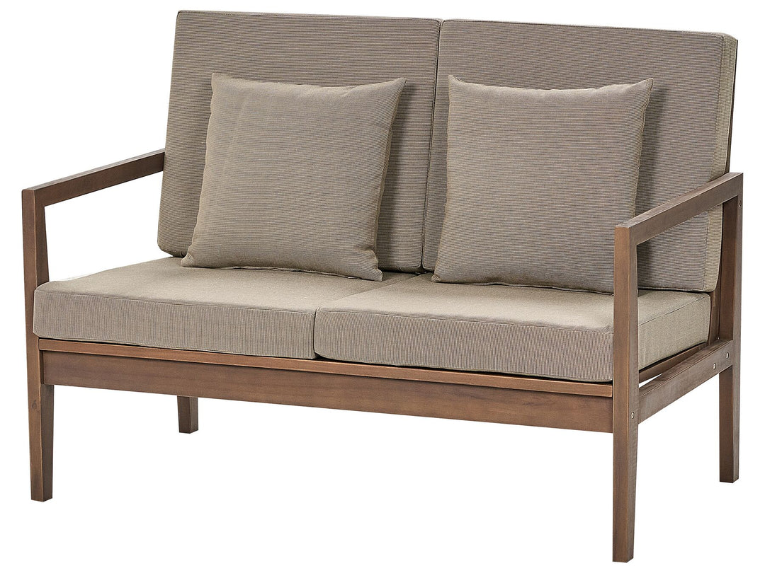 Pataja Garden Lounge Set with Table 7 Seater Acacia Wood Light Brown