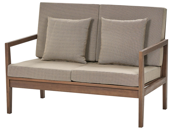 Pataja Garden Lounge Set with Table 7 Seater Acacia Wood Light Brown