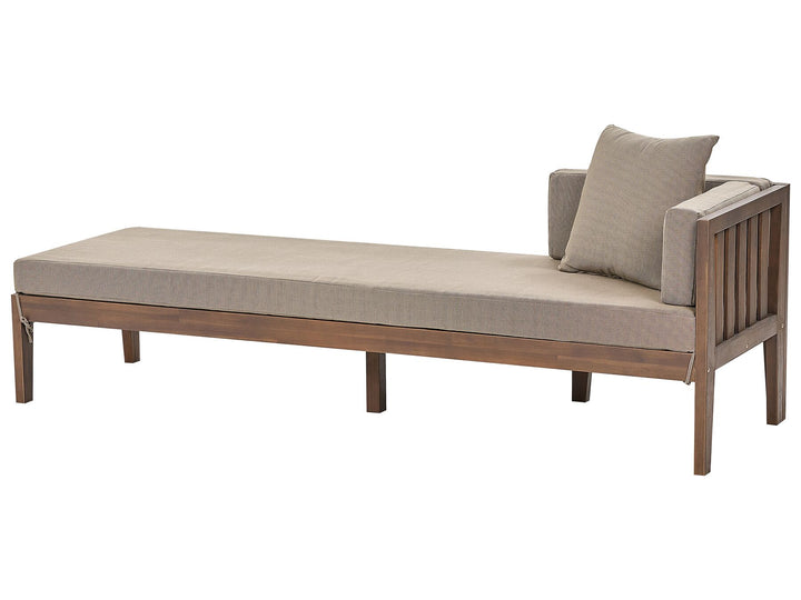 Pataja Garden Lounge Set with Table 7 Seater Acacia Wood Light Brown