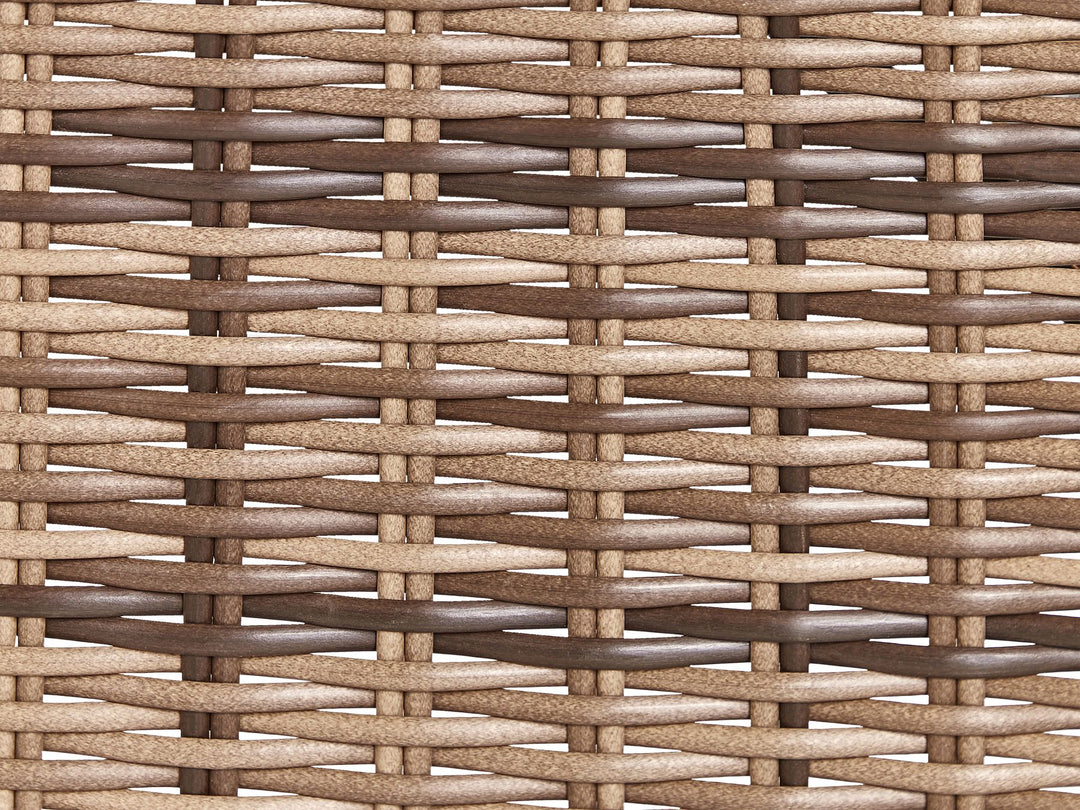 Garden Lounge Set with Table 4 Seater VITTORIA PE Rattan Olive Green