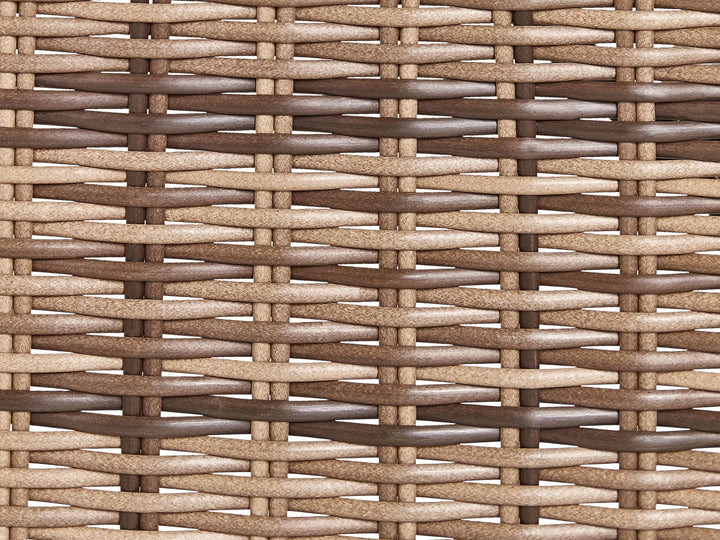 Garden Lounge Set with Table 4 Seater VITTORIA PE Rattan Olive Green