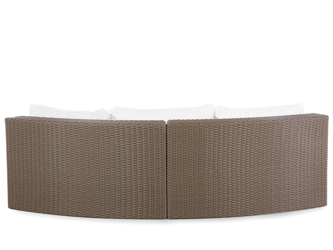 Severo Garden Lounge Set with Table 9 Seater PE Rattan Brown