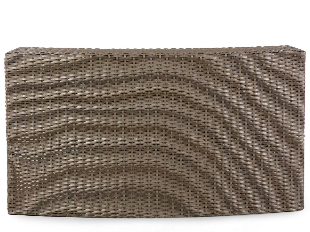 Severo Garden Lounge Set with Table 9 Seater PE Rattan Brown