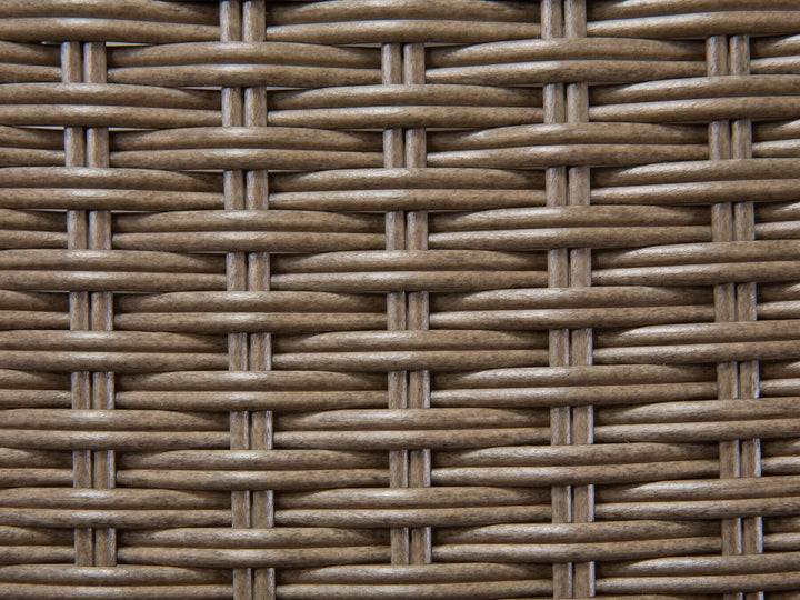 Severo Garden Lounge Set with Table 9 Seater PE Rattan Brown