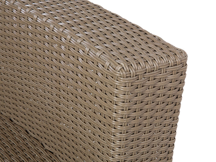 Severo Garden Lounge Set with Table 9 Seater PE Rattan Brown