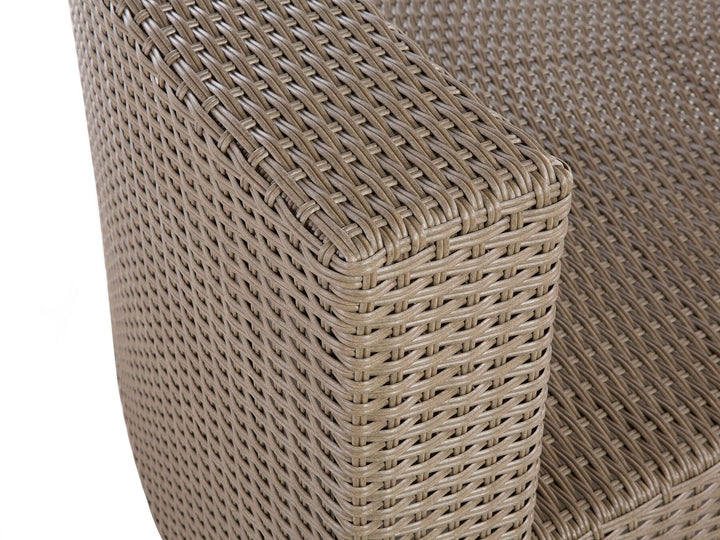 Severo Garden Lounge Set with Table 9 Seater PE Rattan Brown