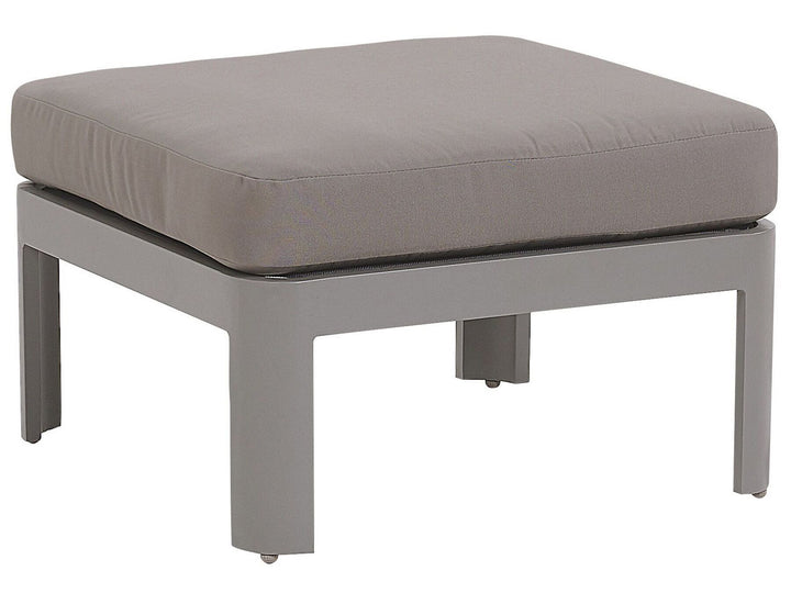 Ferentino Garden Corner Sofa with Ottoman 5 Seater Metal Grey