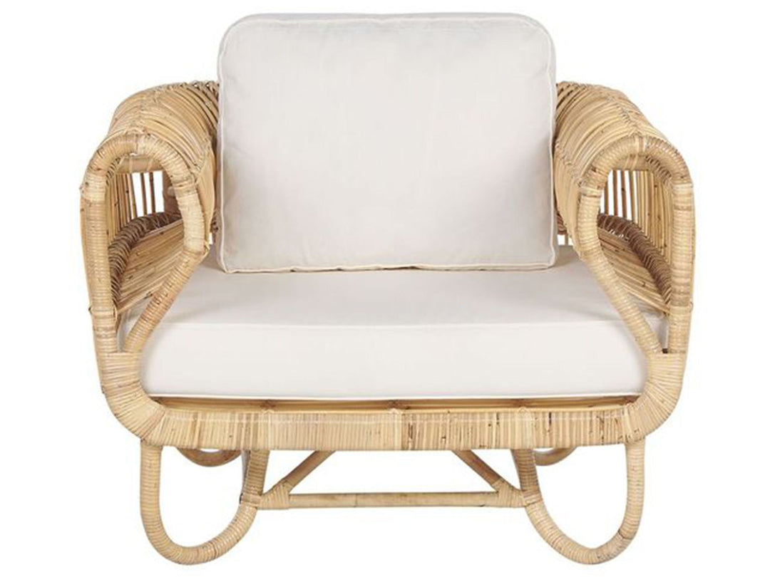 Dolcedo/Limni Garden Lounge Set with Table 5 Seater Rattan Beige