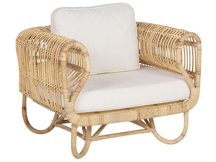 Dolcedo/Limni Garden Lounge Set with Table 5 Seater Rattan Beige