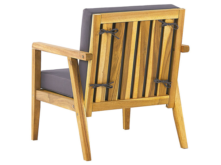 Pallano Garden Lounge Set with Table 4 Seater Acacia Wood Dark Grey
