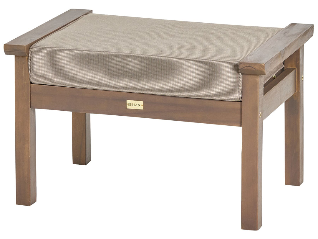 Manila Garden Lounge Set with Table 4 Seater Acacia Wood Dark Brown