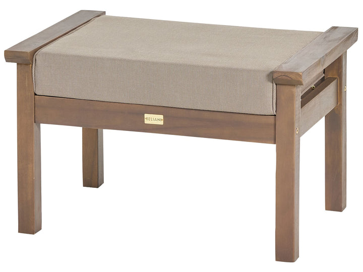 Manila Garden Lounge Set with Table 4 Seater Acacia Wood Dark Brown